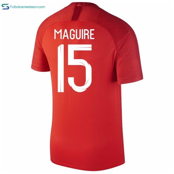 Camiseta Inglaterra 2ª Maguire 2018 Rojo